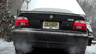 E39 M5 cold start straight pipes [upl. by Elias]