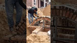 Brick arch masonry process Arch construction method [upl. by Anallise394]