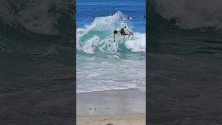 Skimboarding at Thalia street beach 🇺🇸 lagunabeach [upl. by Yracaz]