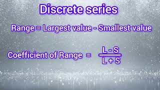 Calculate Range  Discrete series  Statistics  All classes [upl. by Otrevogir]