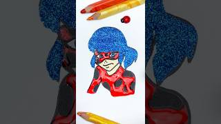 🐞Miraculous Ladybug ⏪ Reverse Glitter Coloring ✨🎨 glitter glitterart ladybug art color [upl. by Irpac326]