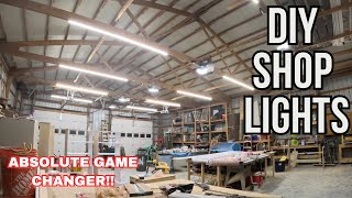 Shop Lighting Upgrade  Barrina 8ft LED Shop Lights [upl. by Leavitt]