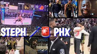 Steph Curry 🚨 Phoenix  many buckets vs Nurkic upcloseBTS Draymond 💈cut Kuminga Gui Santos [upl. by Pontus]