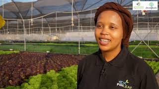 Interview with Miss Gugulethu Mahlangu  Aquaponics Horticulturist at Hekpoort Farm South Africa [upl. by Hovey]