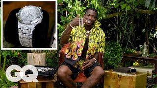 Gucci Mane Shows Off His Insane Jewelry Collection  On the Rocks  GQ [upl. by Aleacim]