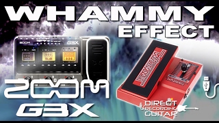 ZOOM G3x WHAMMY Effect Digitech Simulation PATCH Settings G5 [upl. by Ledif]