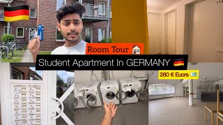 STUDENT APARTMENTS IN GERMANY🇩🇪  280 euros  Room Tour 🏠 [upl. by Ahcmis]