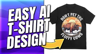 EASY AI TSHIRT DESIGN FOR BEGINNERS Kittl Tutorial [upl. by Doralyn]