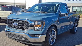 PreOwned 2023 Ford F150 XLT Regular Cab Pickup Area 51 Blue in color Medium dark slate seats [upl. by Ferrigno]