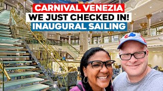 Carnival Venezia Preview amp Tips  We Just Checked In For The Inaugural Cruise [upl. by Annahaj]