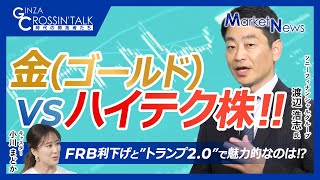 【金ゴールドVSハイテク株、今後魅力的な投資先は】金価格上昇は続く？テック株の株価はピークアウトか／FRB利下げとトランプ20、アメリカ経済にスタグフレーション懸念／ドル安株安債券安なら分散投資 [upl. by Conyers]