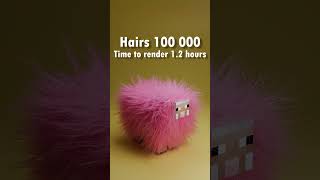 10 vs 1 MILLION Hairs 3D Simulation 🔥🔥🔥 [upl. by Haye17]