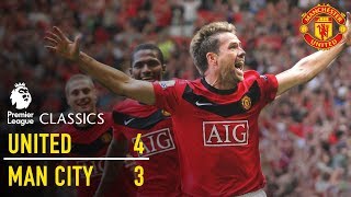 Manchester United 43 Manchester City 0910  Premier League Classics  Manchester United [upl. by Nanreik]