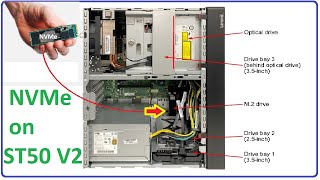 How to add M2 NVMe on Lenovo ST50 V2 [upl. by Abran469]