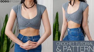 How to Crochet a Baby Tee  Pattern amp Tutorial DIY [upl. by Herculie]