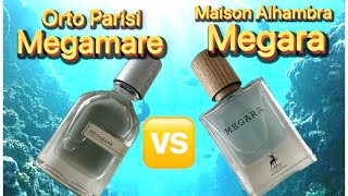 Perfume Megamare 🆚 Megara de Maison Alhambra 🥳🥰🔥Lattafa 😎 [upl. by Beverie]