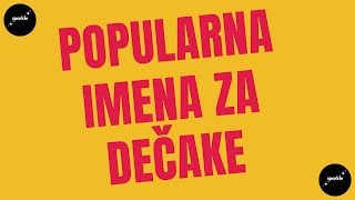 Popularna imena za decake i znacenje EP 01  sparkle [upl. by Folly]