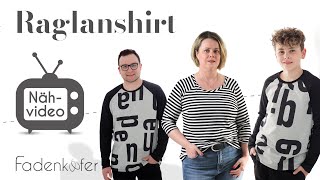 BasicRaglanshirt nähen [upl. by Htebharas]