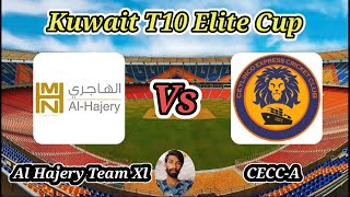 Al Hajery Team Xl vs CECCA  Match 5  Kuwait T10 Elite Cup [upl. by Jaunita]