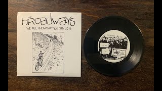 The Broadways  We All Know You Can Do It 7quot 1997 Chicago Punk Rock Full Album [upl. by Nagrom]