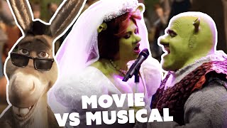 Im a Believer Shrek Movie VS The Musical  TUNE [upl. by Yllen]