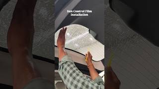 Installing Sun Control Film in Mahindra XUV 700  CarsAZ [upl. by Drusie]