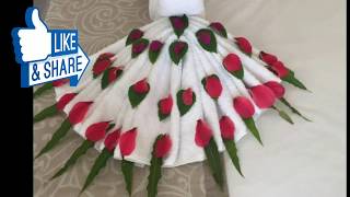 Honeymoon Decoration Towel art Hotel Housekeeping [upl. by Atat]