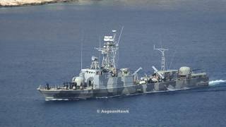 Hellenic Navy Missile Patrol Boat P29 HS Starakis deployment in Megisti island [upl. by Schmitt]