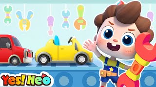 Lets Repair Toy Cars  Cars Challenge Song  Cars Rescue  Nursery Rhymes amp Kids Songs  Yes Neo [upl. by Stead]