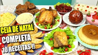 CEIA DE NATAL COMPLETA  10 RECEITAS DE NATAL  CUSTO TOTAL DELICIOSA E FÁCIL DE FAZER [upl. by Ydnirb]