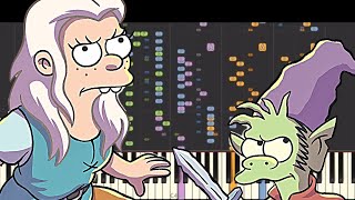 IMPOSSIBLE REMIX  Disenchantment Theme Song  Piano Cover [upl. by Conah]