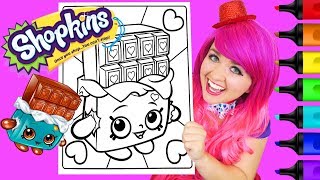 Coloring Shopkins Cheeky Chocolate Coloring Page Prismacolor Colored Paint Markers  KiMMi THE CLOWN [upl. by Eelarol]