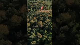 Launching from above at Óbuda by Chili Flight paragliderflight shorts [upl. by Dihgirb]