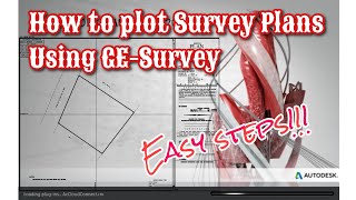 How to plot Survey Plans using Autocad with GeSurvey Softwarevlog 12 [upl. by Benedicto20]