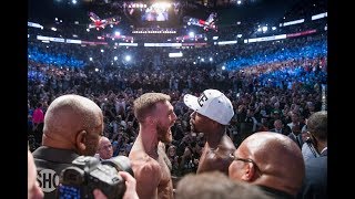 Mayweather vs McGregor WeighIns Floyd Mayweather Conor McGregor Make Weight  MMA Fighting [upl. by Kuehnel]