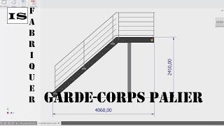 Fabrication dun gardecorps droit de palier avec barreaux horizontaux de style industriel [upl. by Nayab]