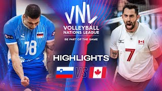 🇸🇮 SLO vs 🇨🇦 CAN  Highlights  Week 1  Mens VNL 2024 [upl. by Ecinnej115]