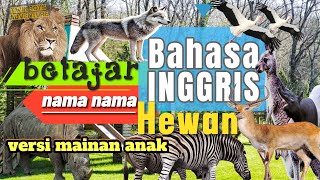 SERU⁉️Belajar Bahasa Inggris NamaSuaraBermain Tebak Gambar Hewan3 [upl. by Stavros]