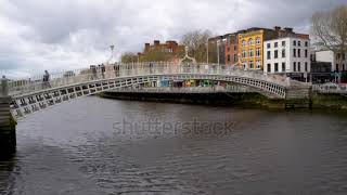 historic Ha penny bridge in Dublin [upl. by Fang]