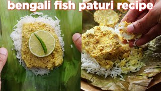 Bengali Fish Paturi Recipe [upl. by Salena]