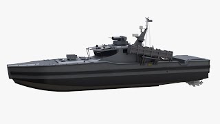 Chaser 1700B6 armored boat 3D visualization [upl. by Navis319]