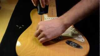 How to Install Dimarzio HS3 in Fender Strat part 1 [upl. by Eatnwahs851]