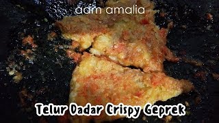 Cara Membuat Bumbu Sambal Telur Dadar Crispy Geprek yang VIRAL ala MASAKAN RUMAHAN [upl. by Veradis112]