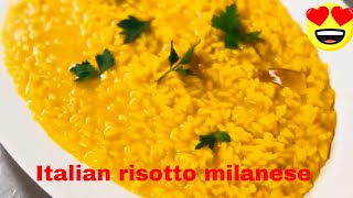 How to make italian Risotto milanese [upl. by Outlaw577]