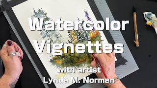 Mastering Watercolor Vignettes Creating Dreamy Landscapes with Lynda Norman [upl. by Avehstab]