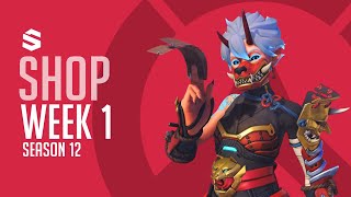 New Oni Kiriko skin  ingame showcase  overwatch 2 [upl. by Nanor]