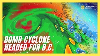 Bomb cyclone Set to Bring Rain Snow and Strong Wind to BC [upl. by Yklam]