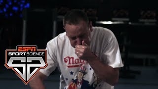 Joey Chestnut And The Science Behind Competitive Eating  Sport Science  ESPN [upl. by Sirref]