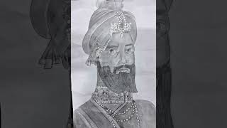 ਸ਼੍ਰੀ ਗੁਰੂ ਗੋਬਿੰਦ ਸਿੰਘ ਜੀ drawingskaurvlogs  made by my friend [upl. by Annauqahs]