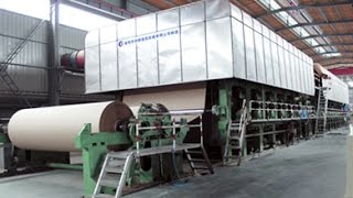 fourdrinier type kraft paper corrugated paper fluting paper making machine [upl. by Esekram911]